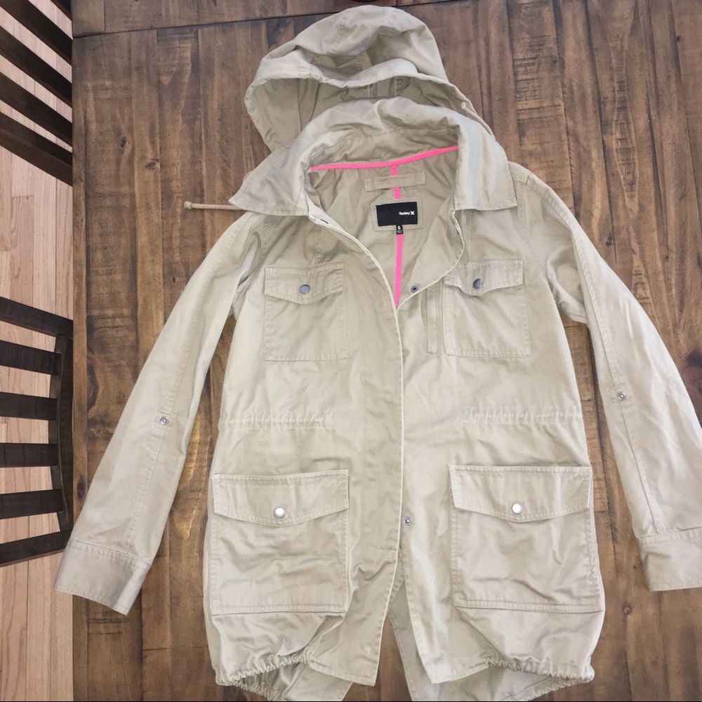 Hurley casual trench coat